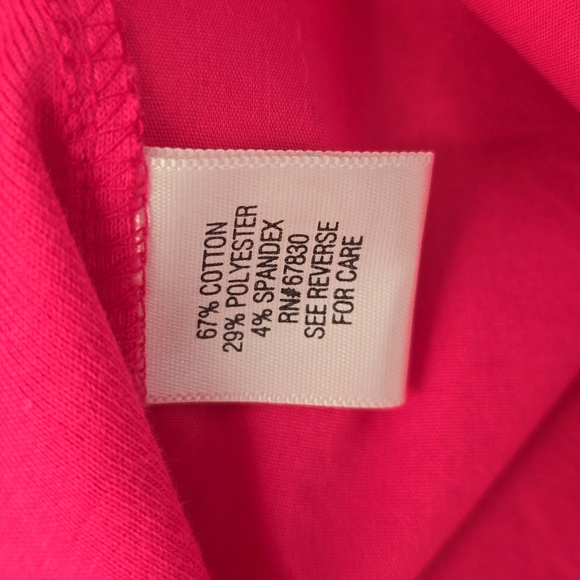 CROFT AND BARROW WOMEN'S PETITE FUSCIA PINK FRONT BUTTON SHIRT SIZE PETITE LARGE - Picture 8 of 16